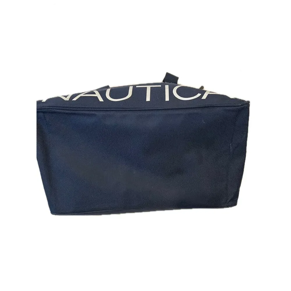 Nautica Blue Red Duffel 20x12x12